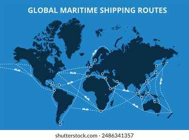 Global maritime trade routes and
